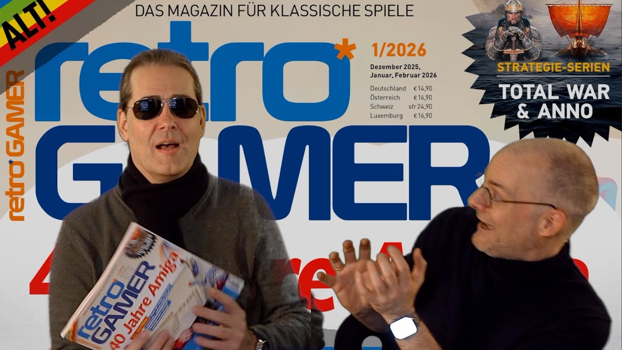 Roland Austinat & Jörg Langer blättern in Retro Gamer  1/26