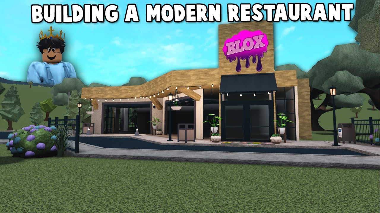 im sick of making bloxburg houses so IM BUILDING A RESTAURANT...