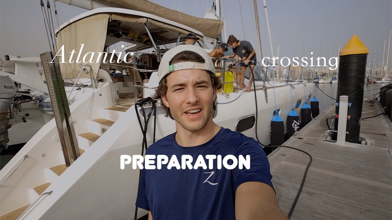 Sailing across the Atlantic Ocean