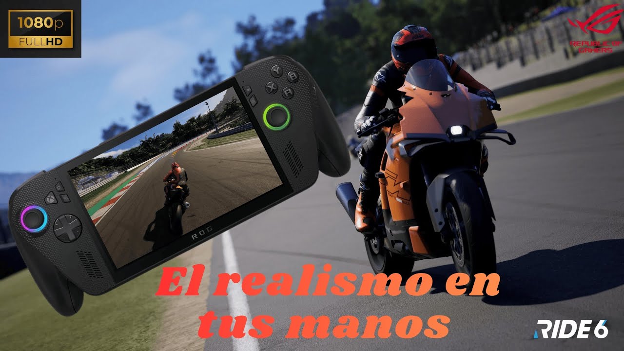 Gameplay - ASUS ROG XBOX ALLY X - 1080p 60 FPS - GRÁFICOS EN MEDIO 🏍️💨💨