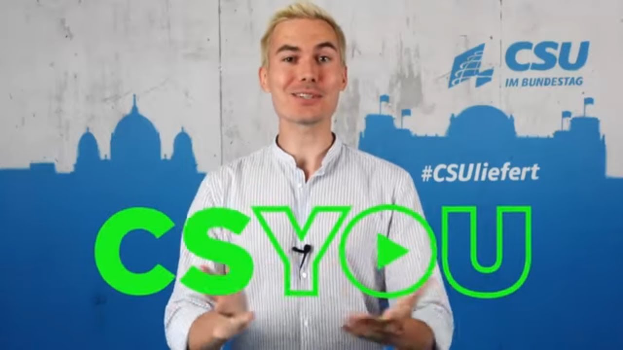 H&Auml;ME UND SPOTT:  CSYOU - CSU wagt Social-Media-Offensive