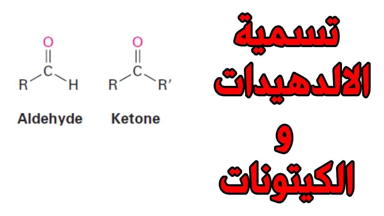 تسمية الالدهيدات والكيتونات // شرح بالعربي بكل بسااااطة وسهوووووولة