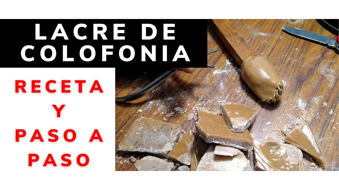 Cómo preparar LACRE de Colofonia para Joyeros: RECETA 🔥+ Paso a Paso✍️