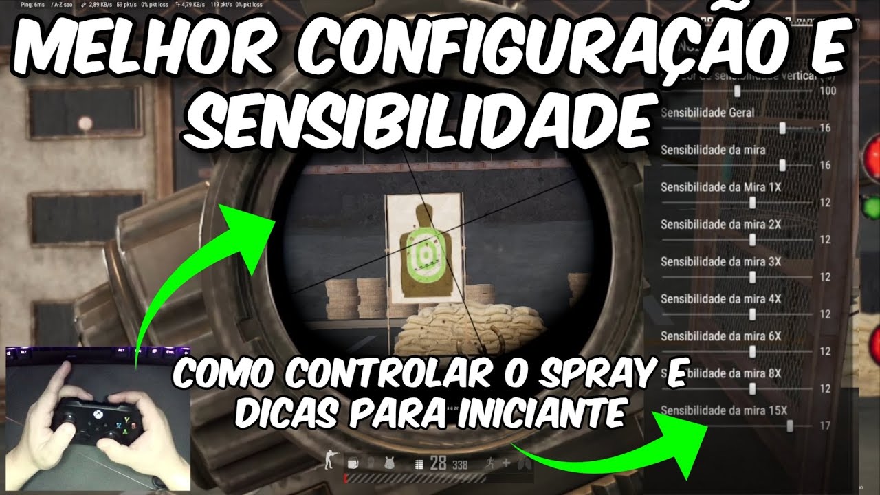 MELHOR CONFIGURAÇÃO DE SENSIBILIDADE E DICAS PARA INICIANTES-PUBG GRATIS- CONSOLE XBOX E PLAYSTATION