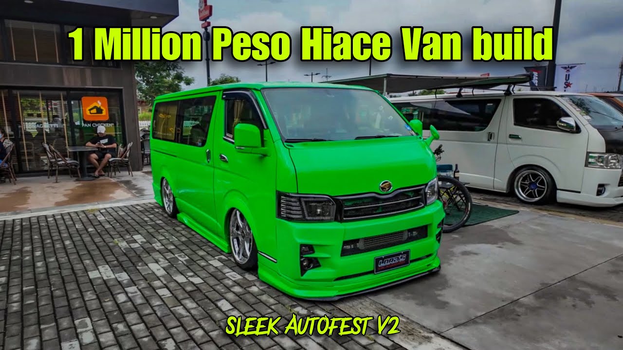 1 MILLION PESO HIACE VAN BUILD SA SLEEK AUTOFEST