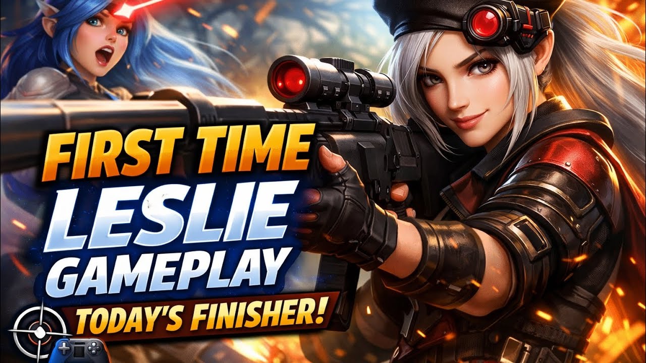 “First Time Leslie Gameplay – Today’s Finisher!” 🎮#mlbb#full#video