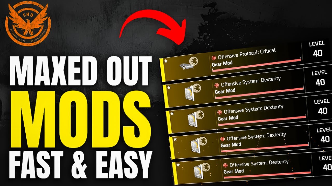 The Division 2 - BEST WAYS TO FARM MAXED MODS FOR RETURNING OR SOLO PLAYERS! (2025)
