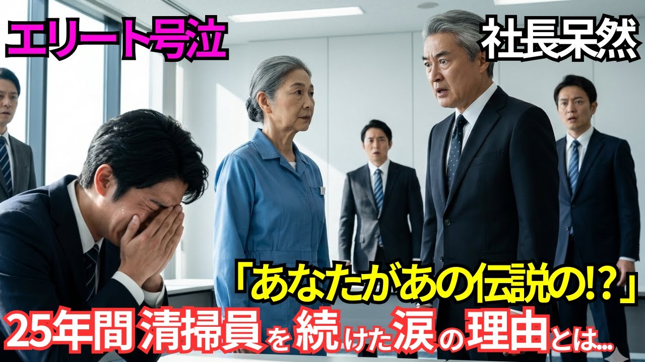 【完結】伝説のネゴシエーター（交渉人）が正体を隠して25年も清掃員を続けた「涙の理由」とは…傲慢若手社員が震えた衝撃の結末【感動スカッと】