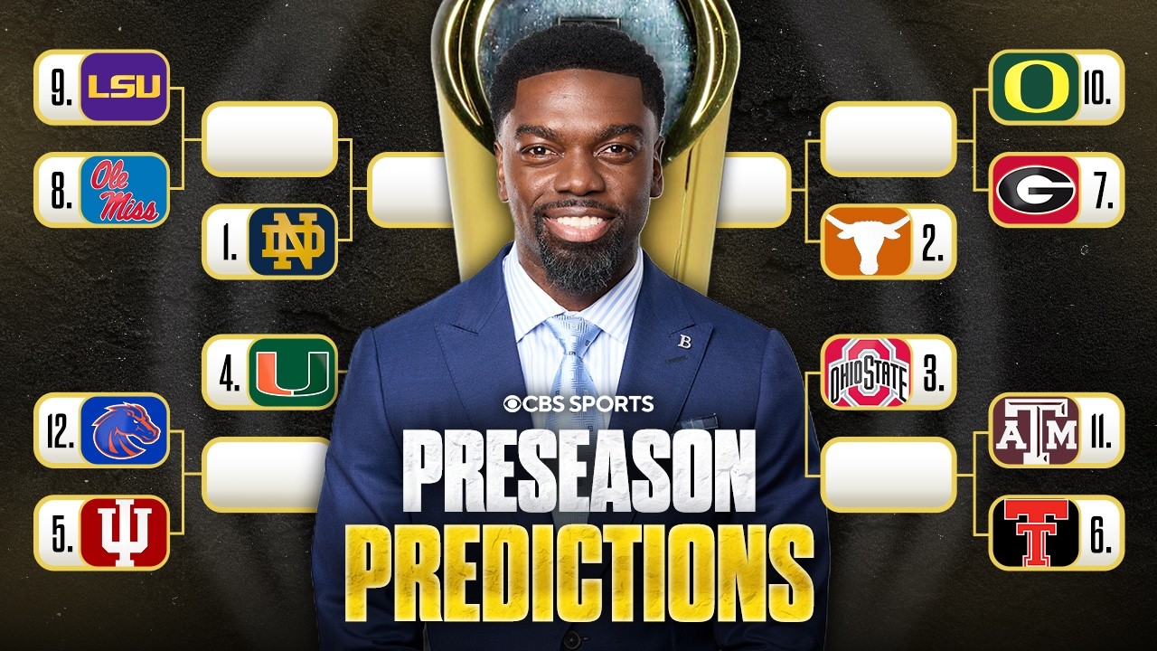 College Football analyst predicts Preseason CFP Bracket, crowns a National Champion 🏆