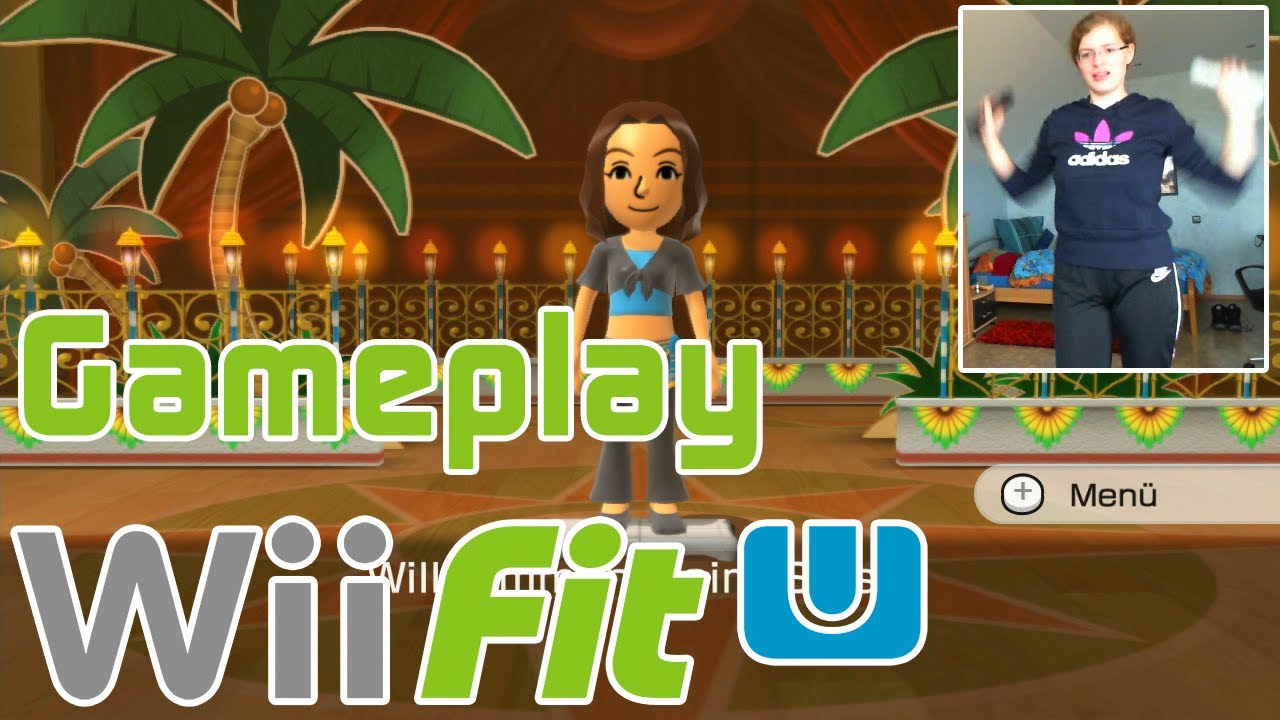 Let's Play Wii Fit U Facecam German Gameplay Glühender Arsch, Salsa und Kellner, 31 Tage Testversion
