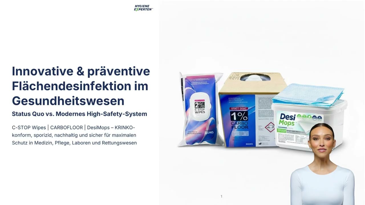 Die Zukunft der Fl&auml;chendesinfektion im Gesundheitswesen &ndash; QAV-frei, sporizid, KRINKO-konform.