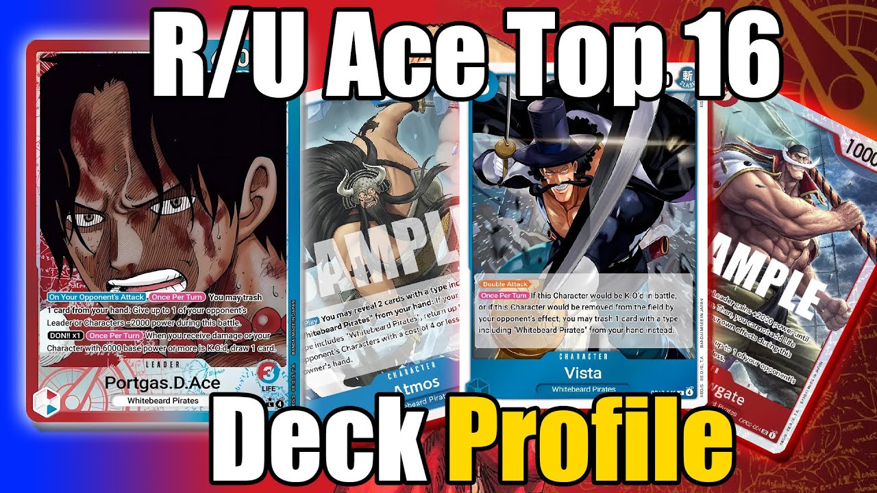 [OP13] R/U Ace Top 16 X-2 Treasure Cup при участии @JakeHayesTCG | One Piece Card Game