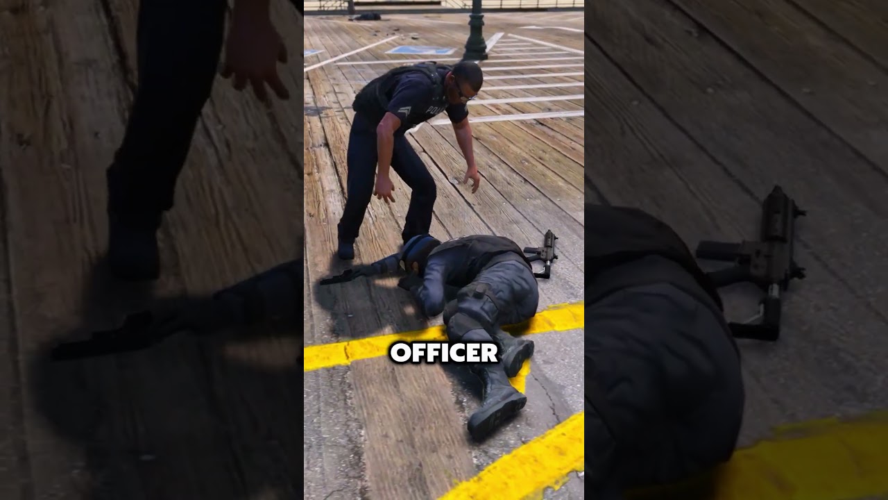 GTA 5 Cops Actually SAVE Each Other!