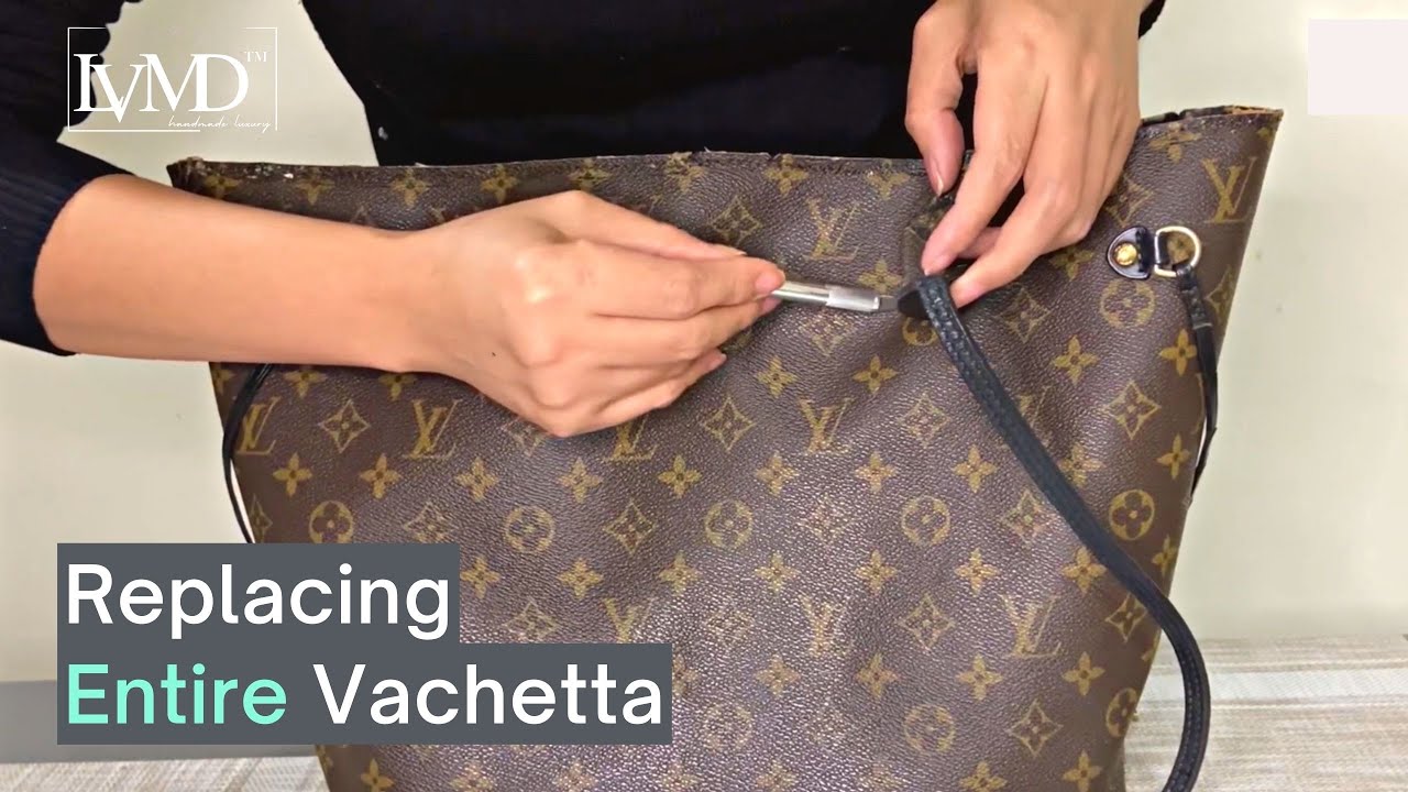 Full Makeover Of A Vintage Louis Vuitton Neverfull | Vachetta Replacement | Repair