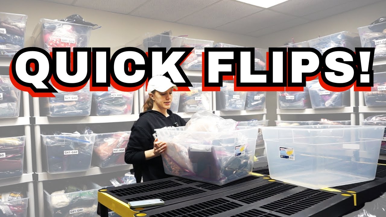 Ship with Me (QUICK FLIPS!) + Goodwill BINS Haul - Reseller Vlog #10