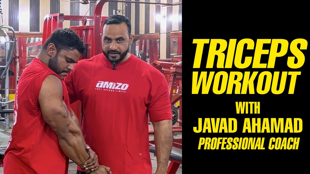 Complete Triceps Workout 🔥 Train with Coach Javed & Kaku | #fitnessguru  #coachjaved
