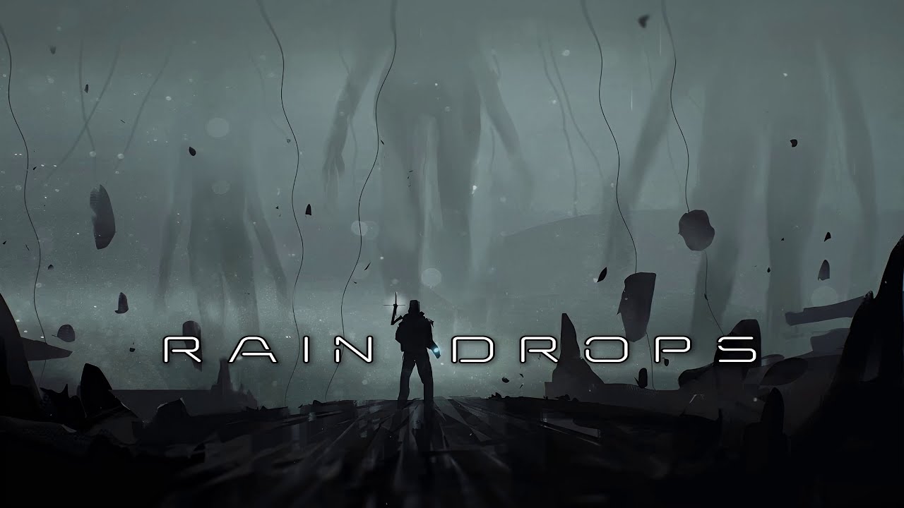 Raindrops 🌌 | Dark Sci-Fi Ambience with Alien Atmosphere | 4K