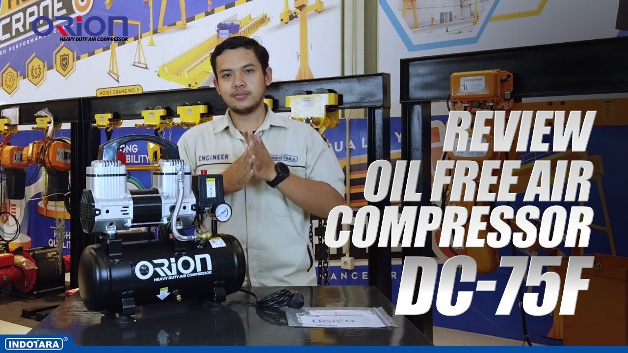 REVIEW ORION OIL FREE AIR COMPRESSOR DC-75F