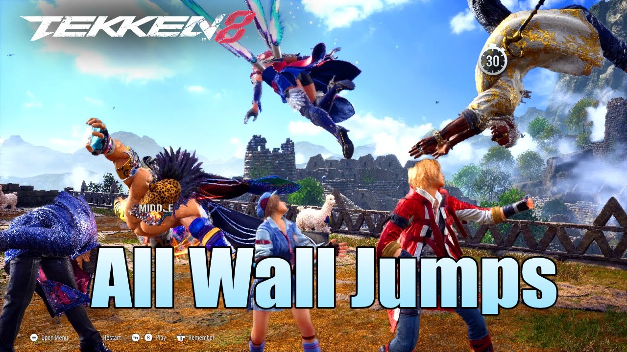 All Wall Jump Animations in Tekken 8