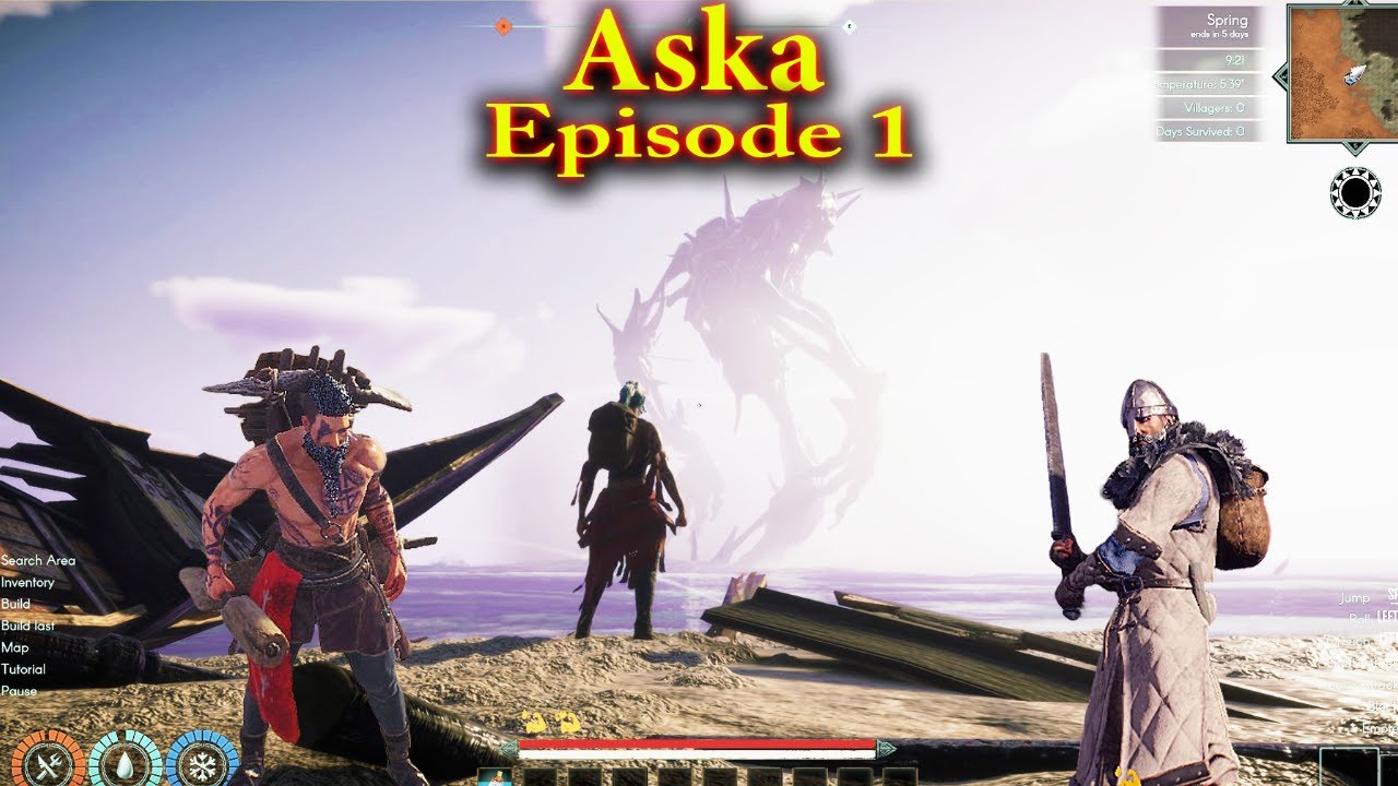 Aska Gameplay Episode 1 | Seaborne Raiders Update 8