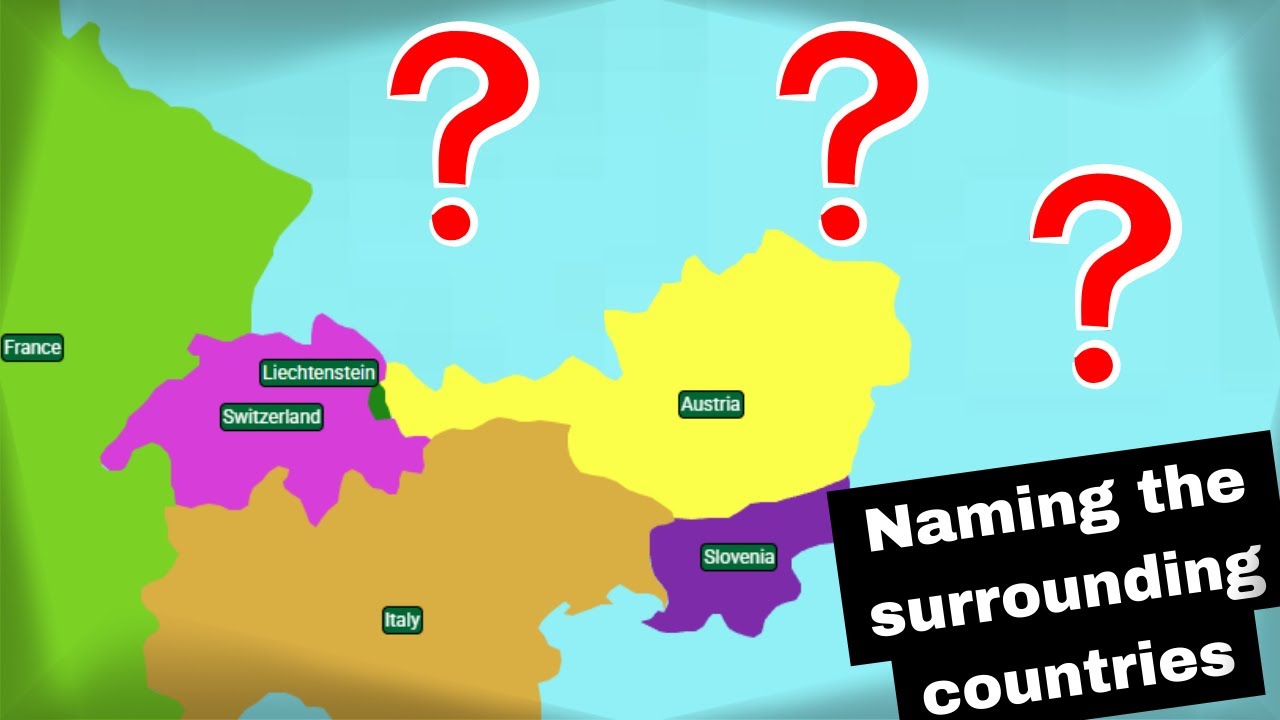 Naming The Surrounding Countries Without Any Hints Part 1(Map Snippets)