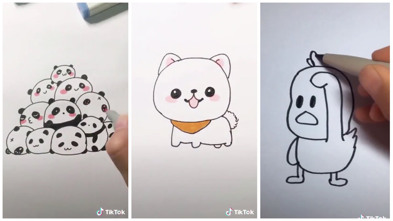 TikTok Vẽ Hình Cực Cuteee