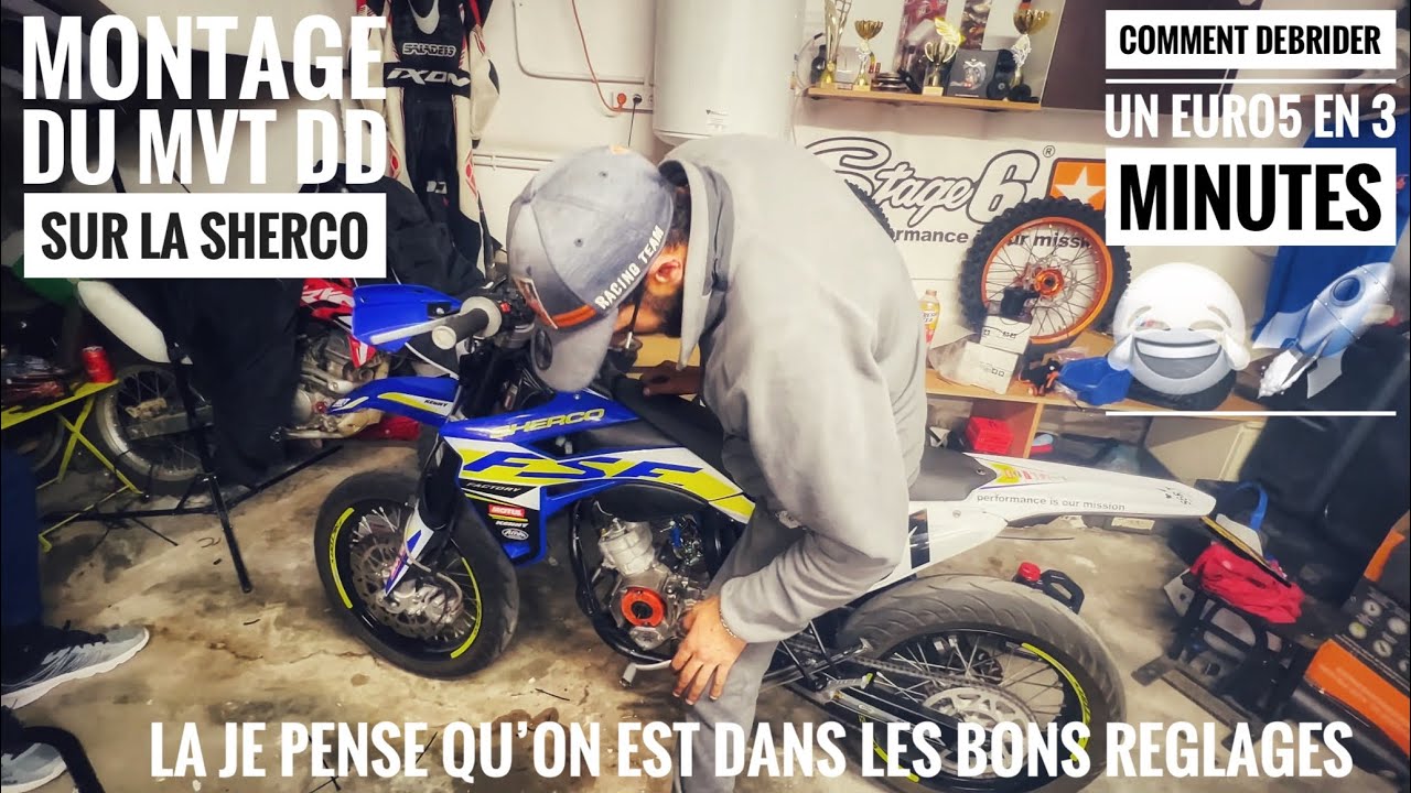 Transformation Sherco 50cc Origine en Monstre 88CC Stage6 😈 Partie 7 !