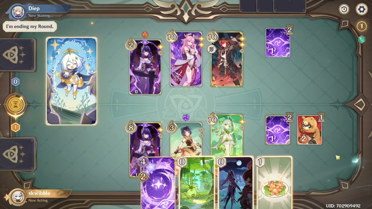 Rainbow Nahida Deck - Match 6 - Genius Invokation