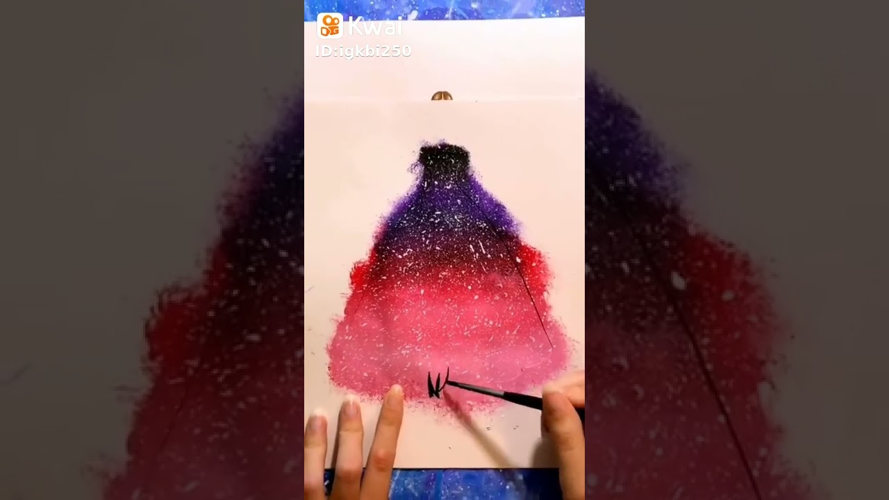 cómo dibujar un hermoso vestido si isiste solo cabeza y obros y manos ideas#
