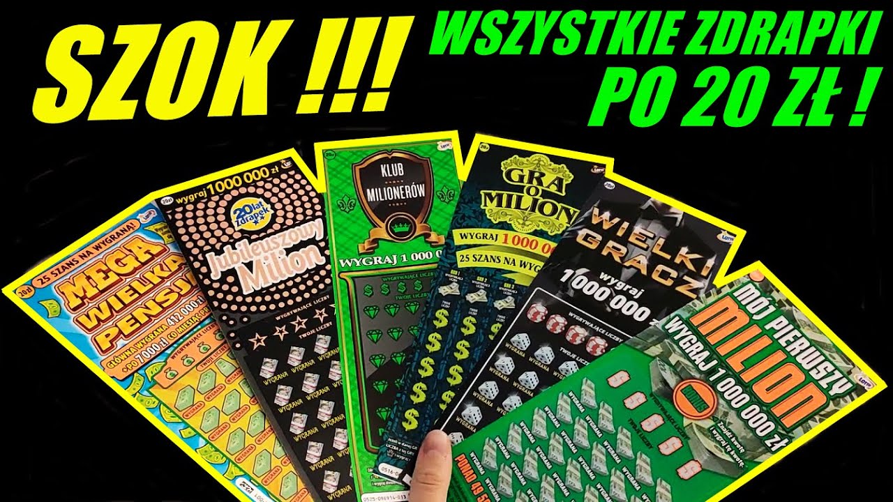 Zdrapki Lotto - KUPIŁEM WSZYSTKIE ZDRAPKI PO 20 ZŁ - NA BOGATO 🤑❗ SZOK ❗ TEGO SIĘ NIE SPODZIEWAŁEM ❗