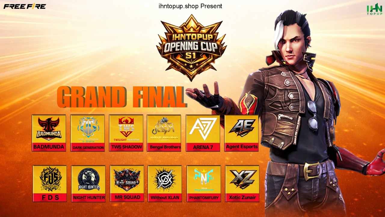 IHN TOPUP OPENING CUP S1 – GRAND FINAL 🔥 | IHNTOPUP | Free Fire Esports