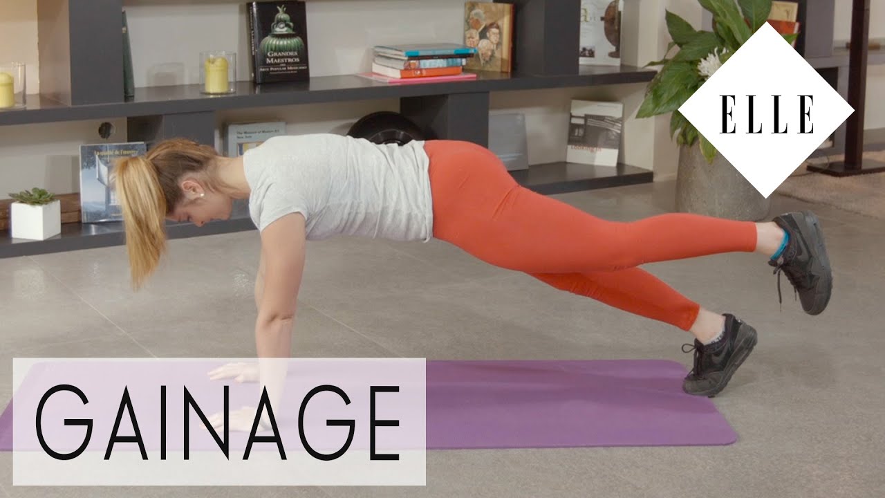 Session de gainage par Marine Leleu┃ELLE Fitness
