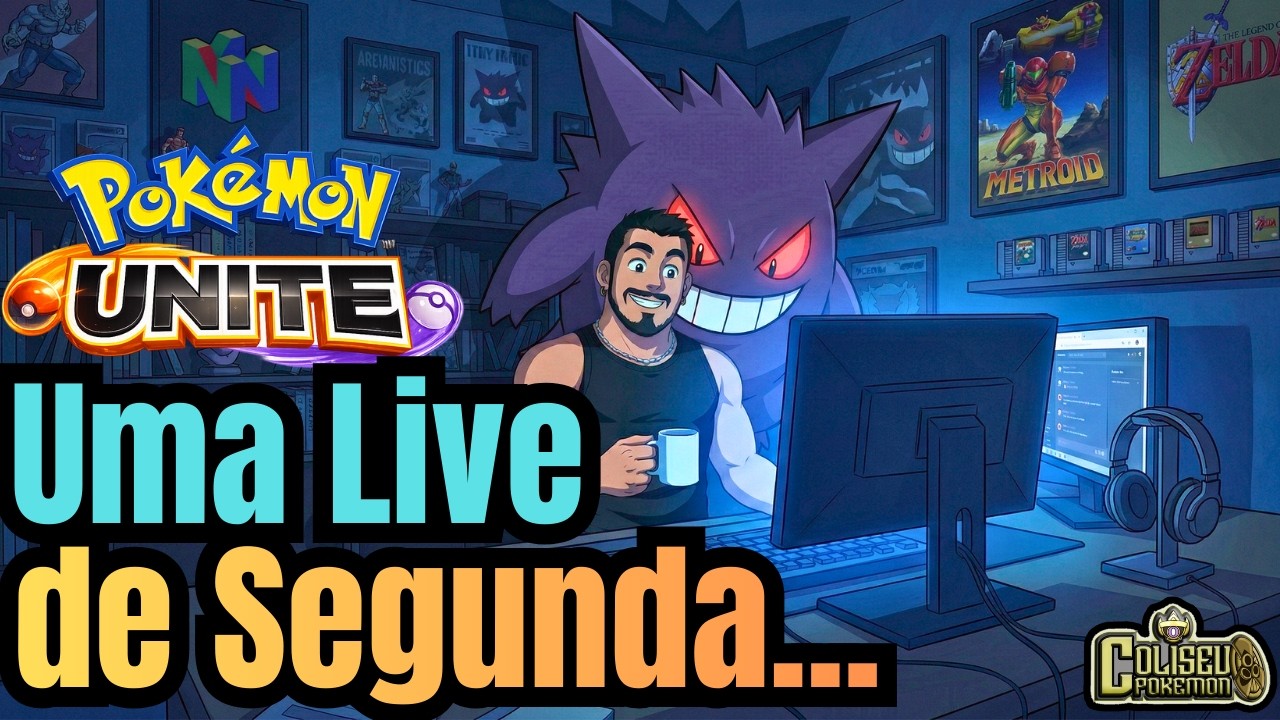 Uma Live de Segunda: Pokemon Unite Stress! Vem! #pokemonunite #pokemon