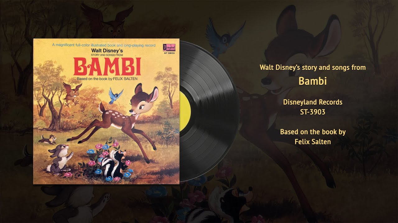 Walt Disney's Bambi Story and Songs (ST-3903) | Vintage Disney Vinyl Restored