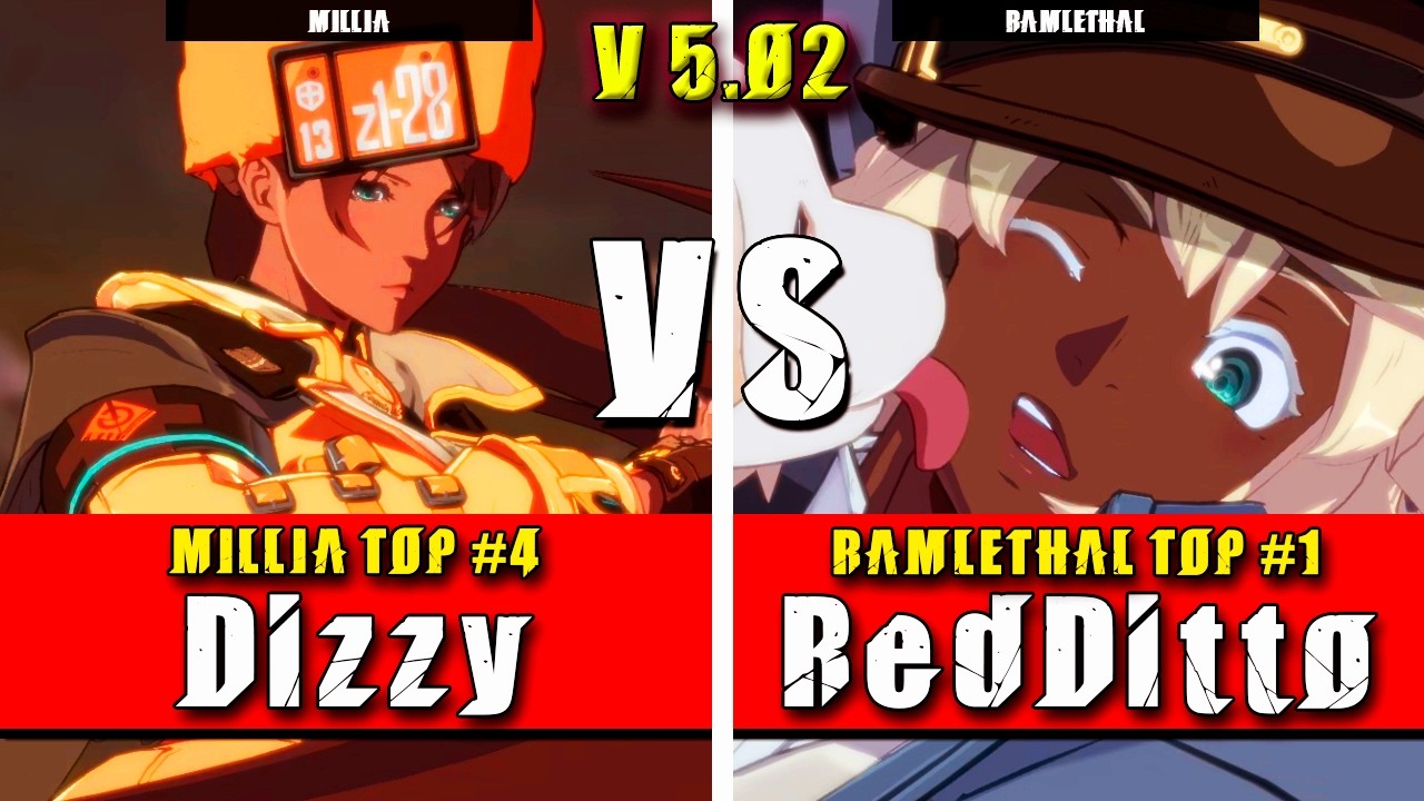 GGST | Dizzy (Millia) VS RedDitto (Ramlethal) | Guilty Gear Strive High level gameplay
