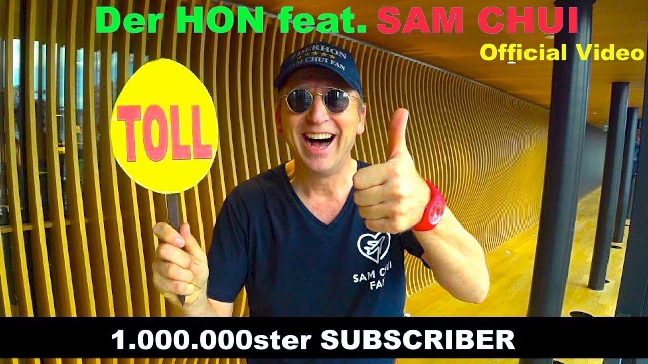 Der HON ist der einmillionste Abonnent von Sam Chui #samchui #subscribers #derhon