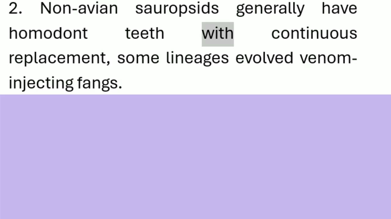 Digestive Process in Vertebrates: Origin and Evolution of Teeth, part 1.  Pronunciation Practice.
