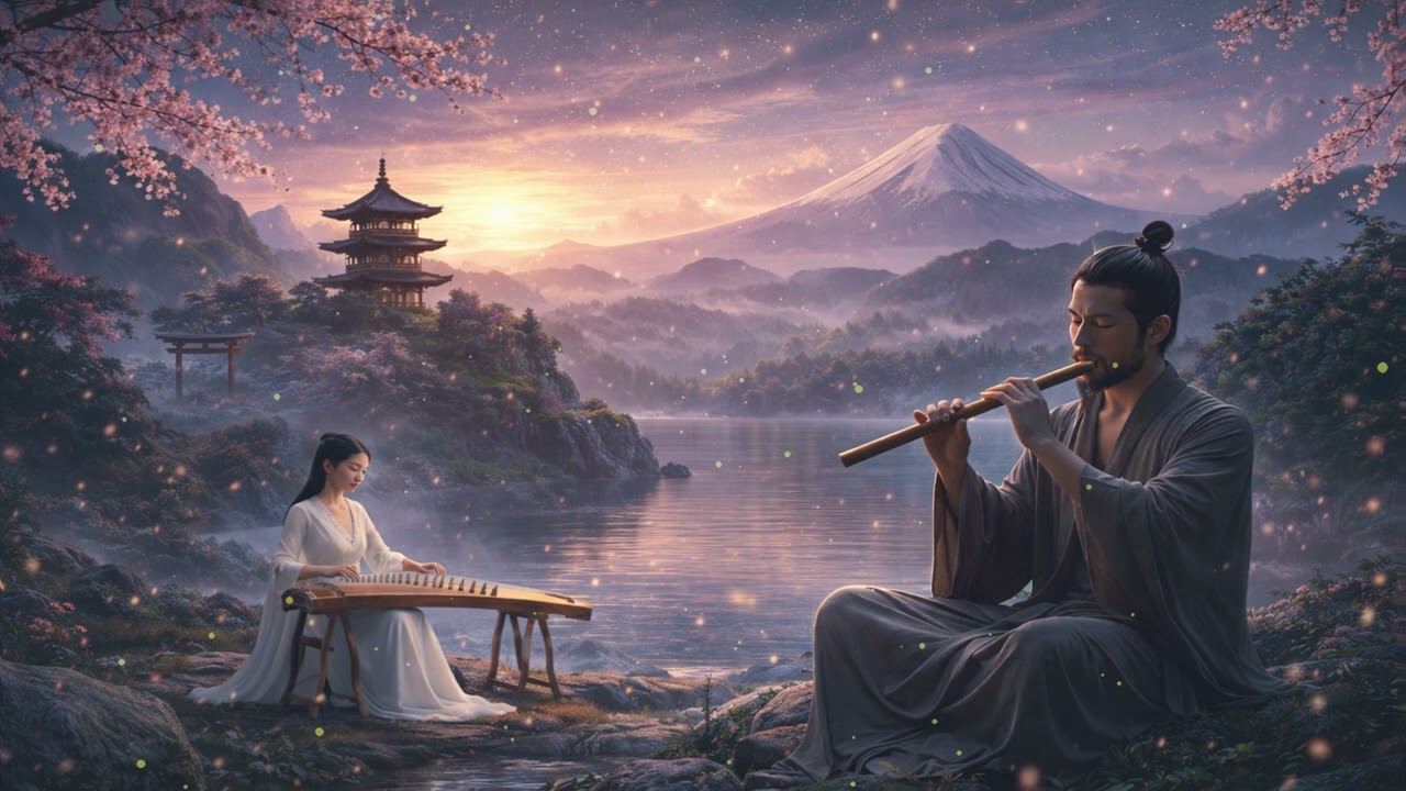 Música Zen con Guzheng y Flauta de Bambú | Relajación Profunda y Meditación