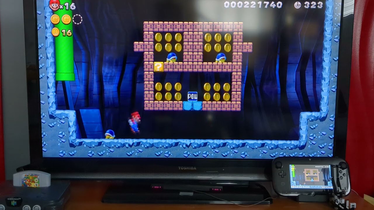 passage secret monde 1 super Mario bros U