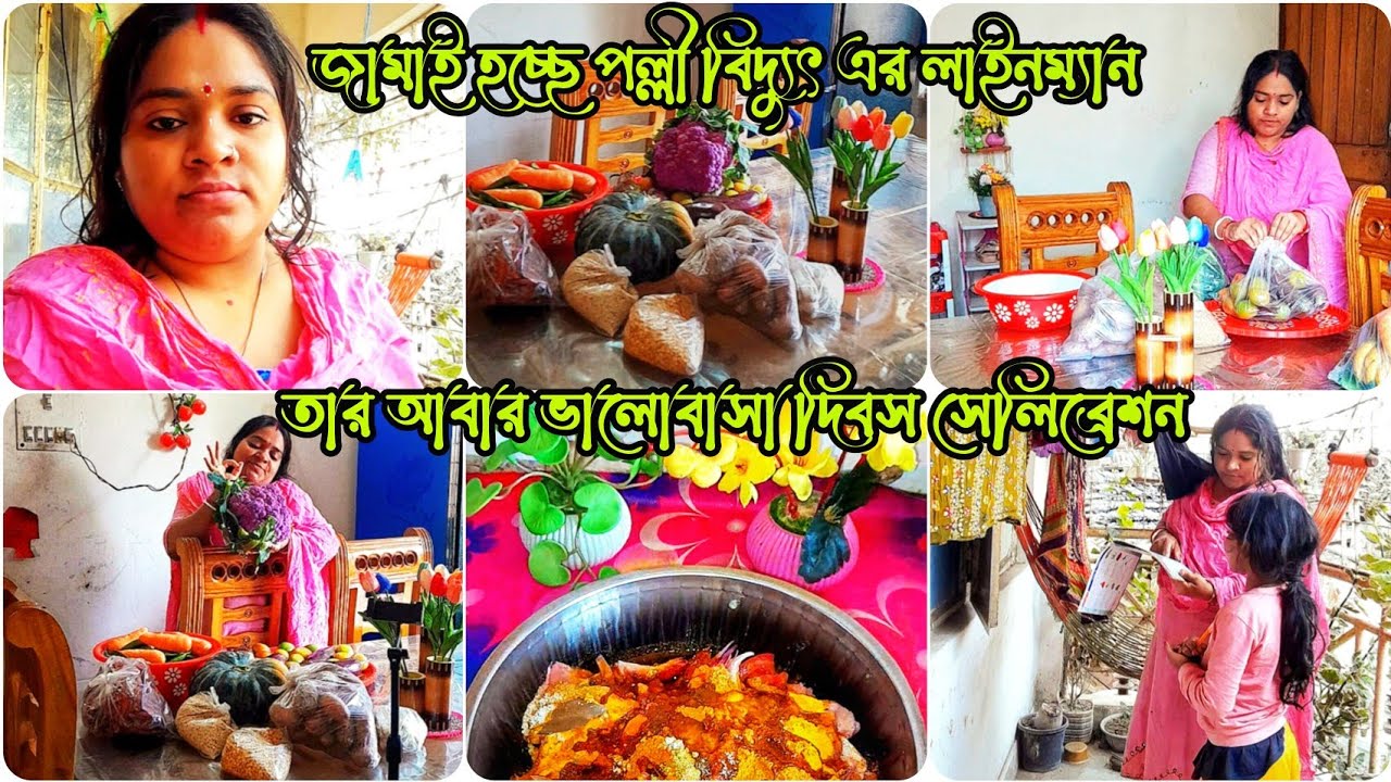 ✨জামাই হচ্ছে পল্লী বিদ্যুৎ এর লাইনম্যান তার আবার ভালোবাসা দিবস সেলিব্রেশন সে তো কল্পনার ও অতীত🦜