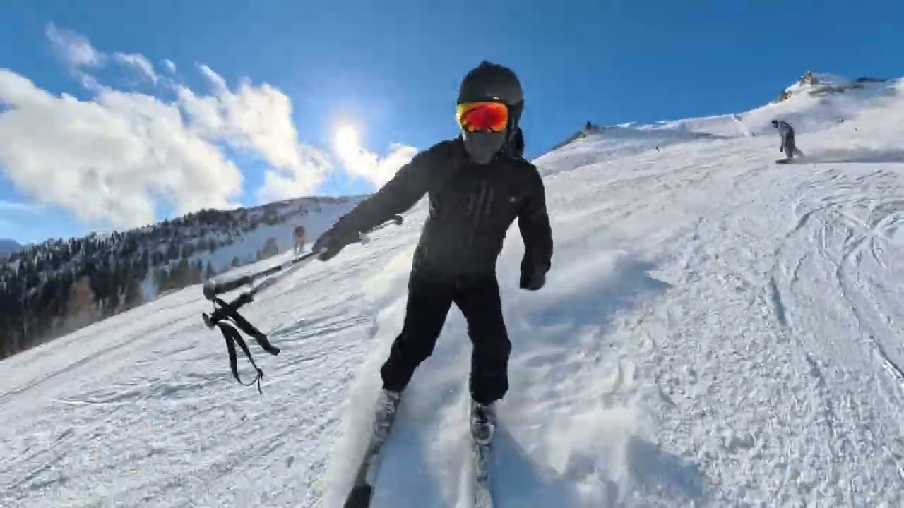 3 Snowborders and one skirider, Bad Hofgastein Austria 2026