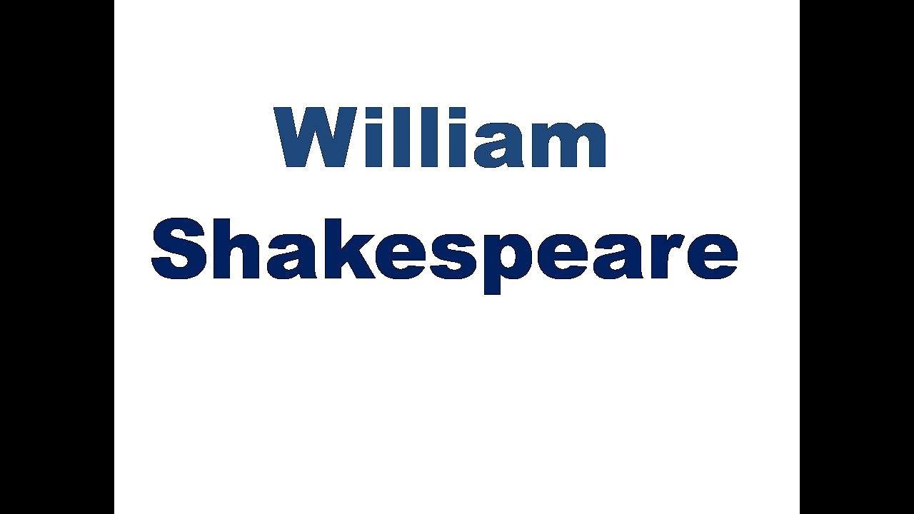 William Shakespeare ( Hemlet / the tempest) English literature grade -1
