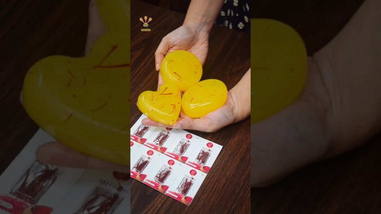 Homemade Saffron Soap For Glowing Skin #shorts