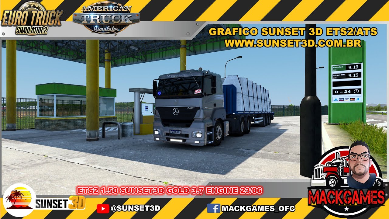 ETS2 GRAFICO SUNSET3D GOLD 3.7 ENGINE 23/06