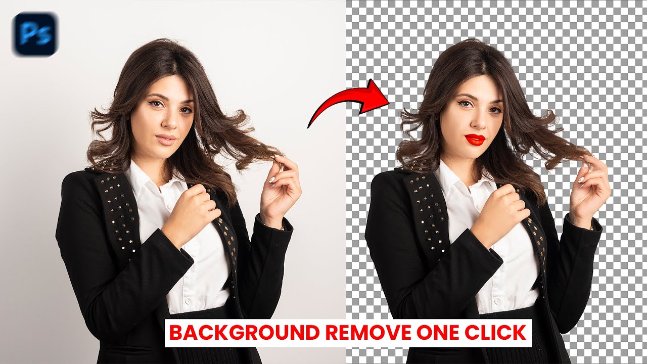 Удаление фона одним щелчком мыши в Adobe Photoshop с помощью инструментов маскирования (2026)