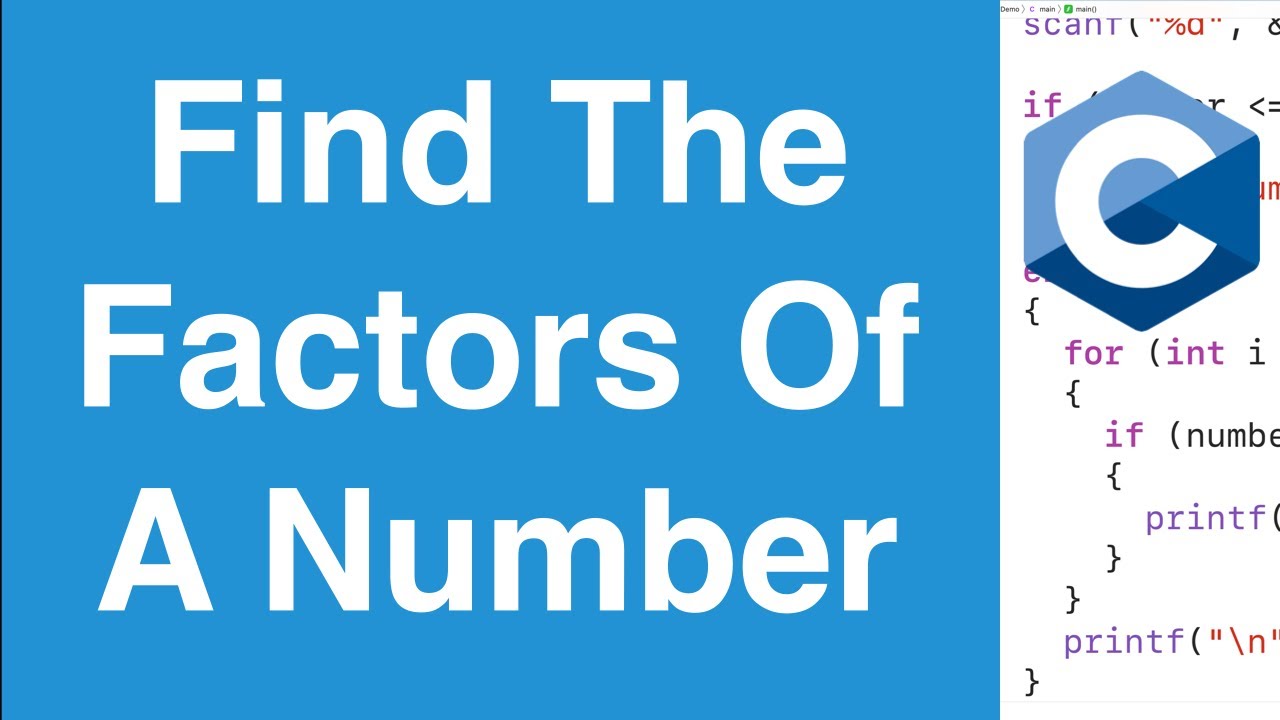 Find Factors Of A Number | C Programming Example