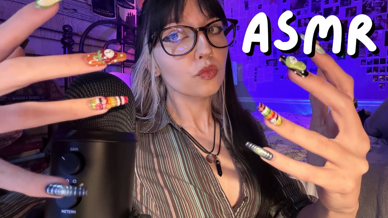 BRAINMELTING ASMR WITH XL NAILS (Tapping, Clicking, Scratching, Fast and Aggressive)  