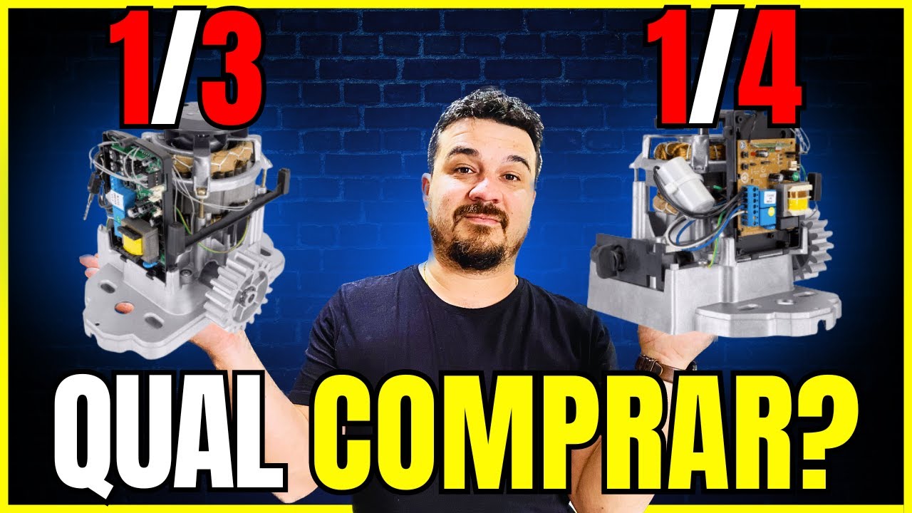 Qual Motor compra para o meu port&atilde;o eletr&ocirc;nico 1/4 ou 1/3? Garen