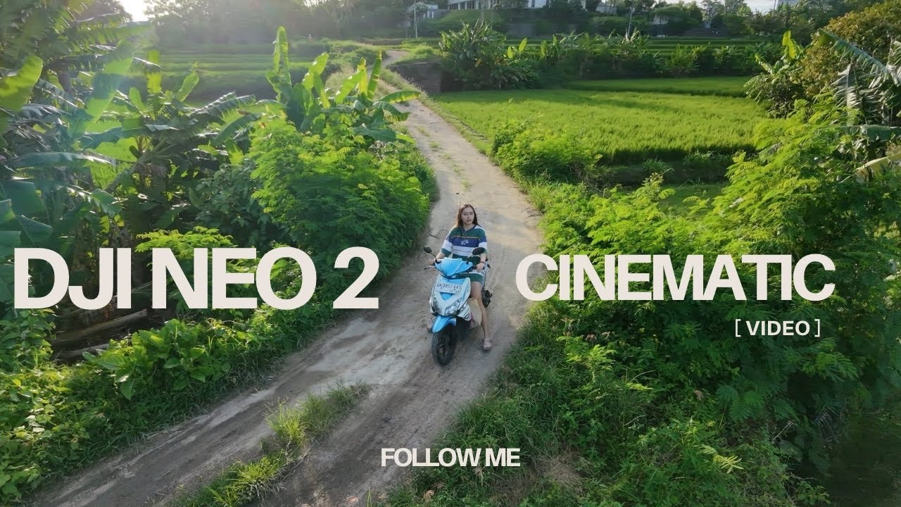 DJI NEO 2 - Follow Bicycle, Low Light, Rocket 20 Meter, Cinematic Video