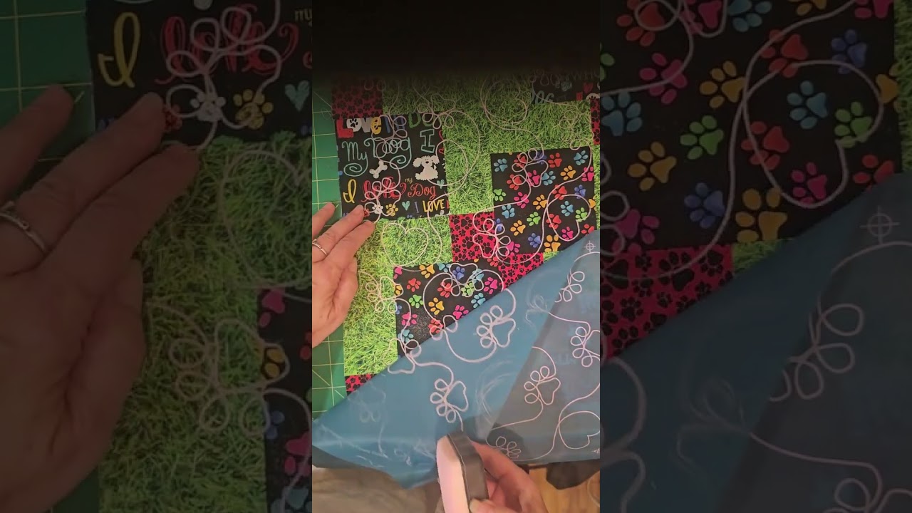 Quick Easy marking and quilting of my Dog Quilt!